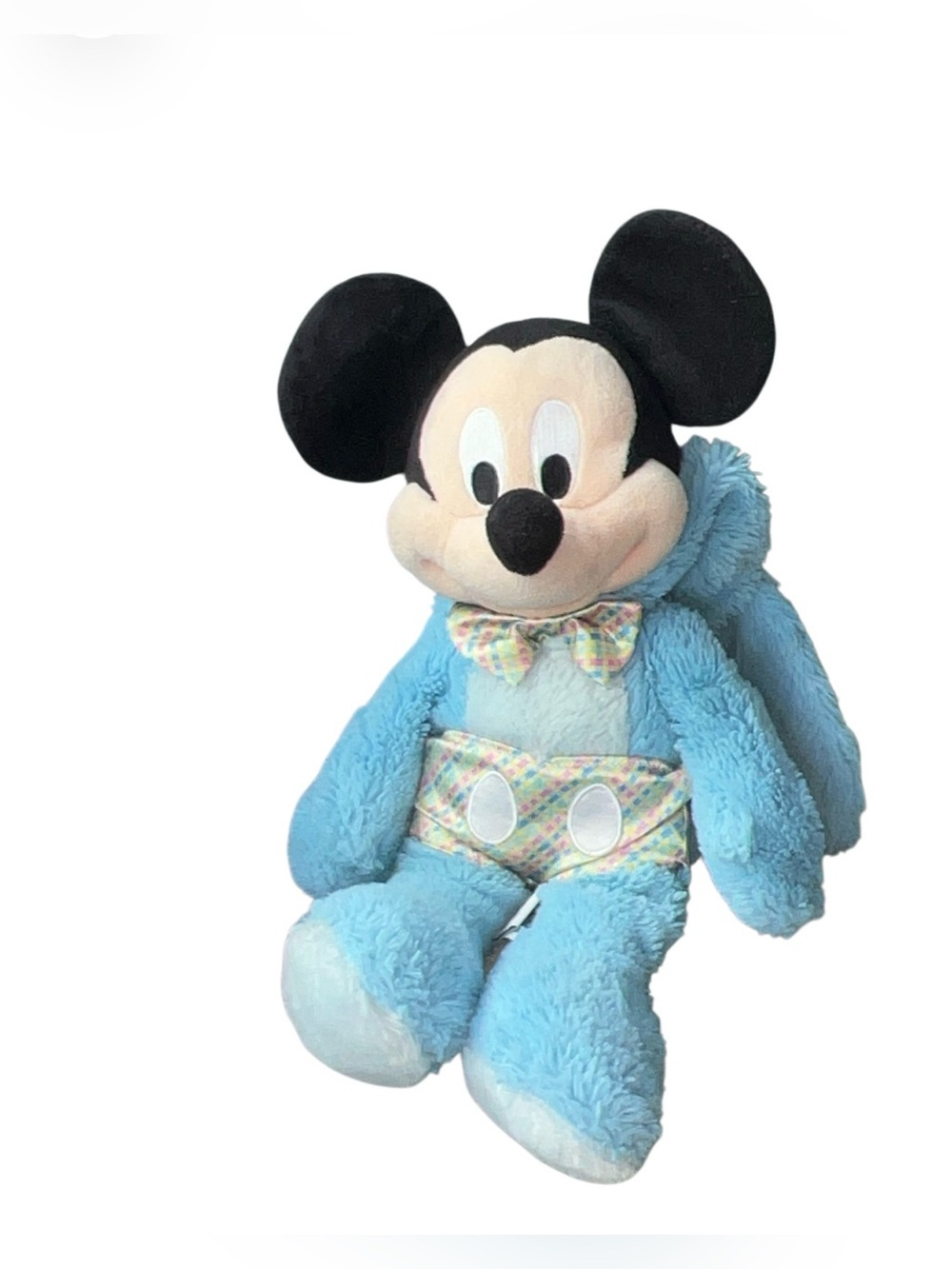 Disney Store Easter Mickey Mouse Blue Bunny Plush Stuffed Animal